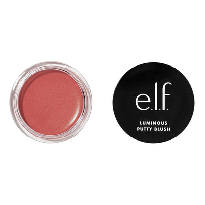 Luminous Putty Blush, Putty-To-Powder, Buildable Blush with a Subtle Shimmer Finish, Highly Pigmented & Creamy, Vegan & Cruelty-Free, Bermuda