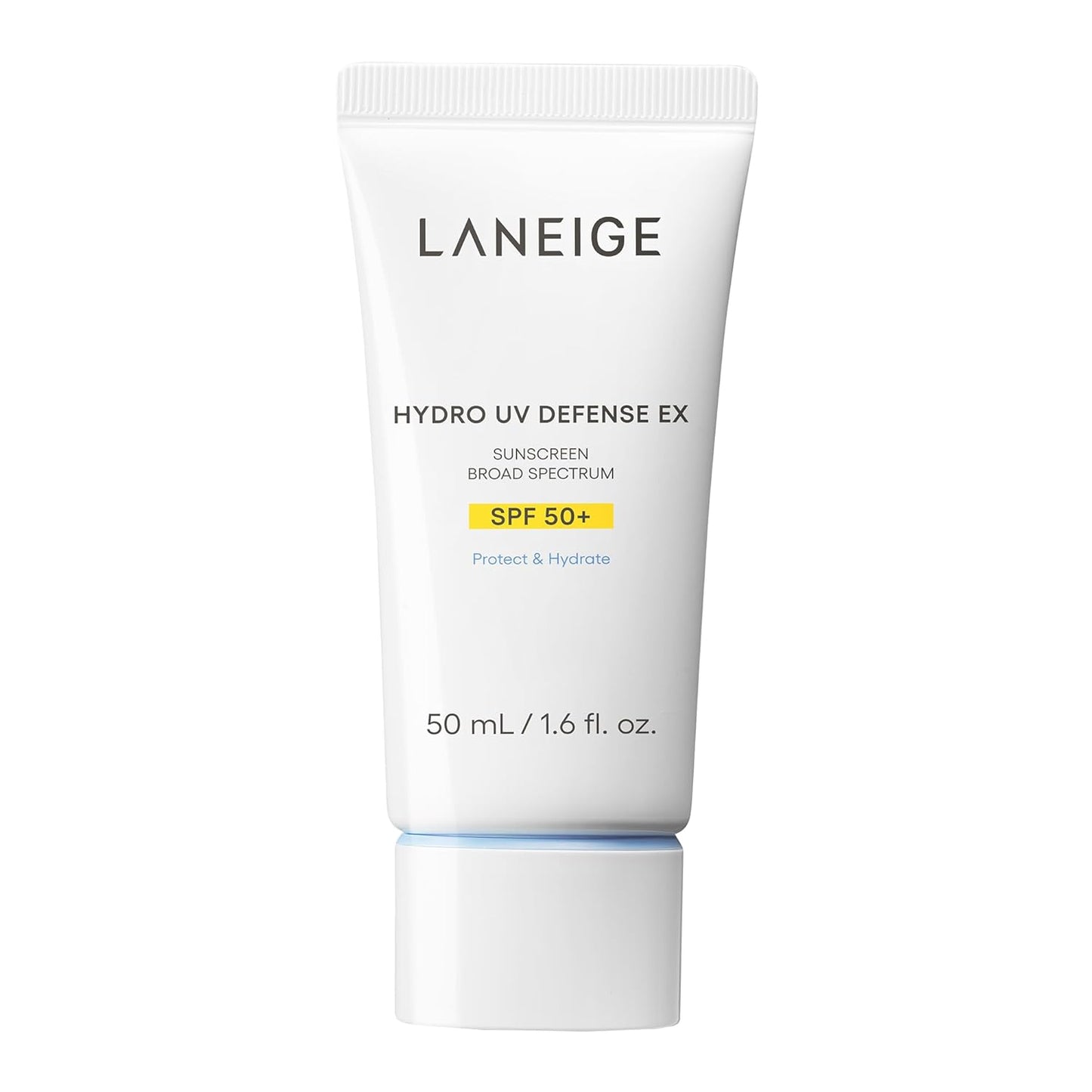 LANEIGE Hydro UV Defense Sunscreen Broad Spectrum SPF 50+: Korean Sunscreen, No White Cast, Dermatologically Tested, Hypoallergenic