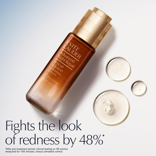 Advanced Night Repair Rescue Solution with 15% Bifidus Ferment to Reduce Visible Redness, 0.68 Fl Oz