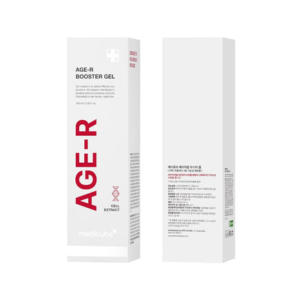 Age-R Booster Gel Serum for Skin Care Devices - Moisturizing and Nourishing Facial Serum with Plant Stem Cell Extract, Hyaluronic Acid, Collagen - Hypoallergenic Korean Skin Care