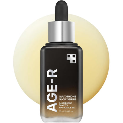 AGE-R Glutathione Glow Serum - Antioxidant & Elasticity Care Serum for 24Hr Pure Radiance, Korean Glass Glow Skin, Daily Use for Youthful Skin, Korean Skincare