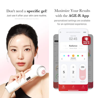 Age-R Ultra Tune 40.68 | High-Tech 2 in 1 Skin Care Tool - Skin Elasticity, Line Care, Radiance, Korean Facial Tools