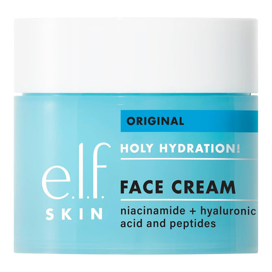 SKIN Holy Hydration! Face Cream, Moisturizer for Nourishing & Plumping Skin, Infused with Hyaluronic Acid, Vegan & Cruelty-Free, 1.76 Oz