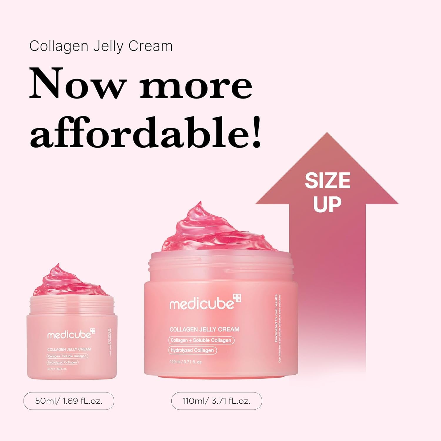 Collagen Jelly Cream- Niacinamide & Freeze-Dried Hydrolyzed Collagen - Boosts Skin'S Barrier Hydration and Gives 24H Glow & Lifted Look - No Artificial Color, Korean Skincare (3.71 Fl.Oz.)