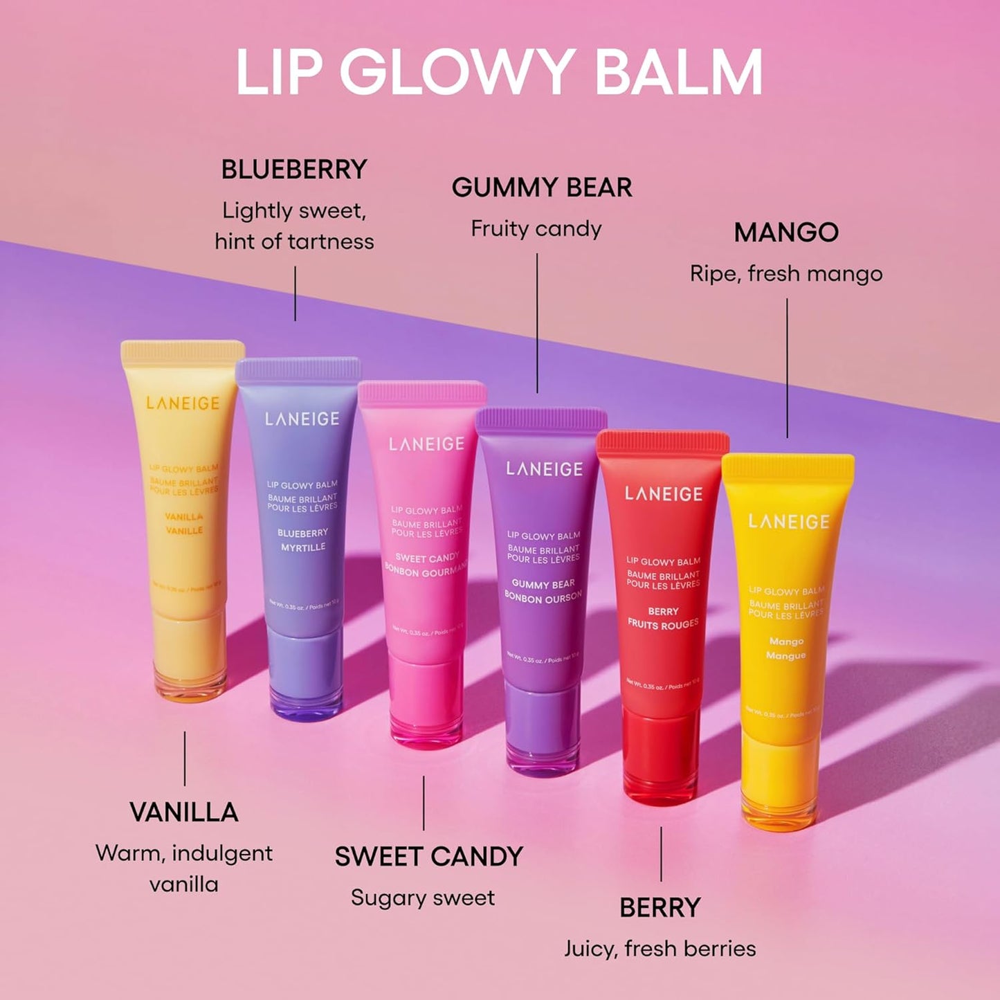 Lip Glowy Balm: Hydrate, Glossy, Lightweight, Moisturize & Tint with Shea Butter