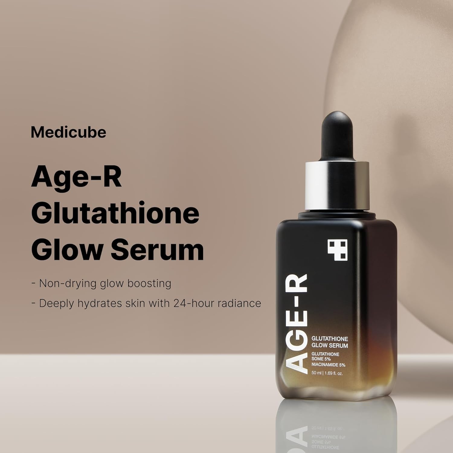 AGE-R Glutathione Glow Serum - Antioxidant & Elasticity Care Serum for 24Hr Pure Radiance, Korean Glass Glow Skin, Daily Use for Youthful Skin, Korean Skincare