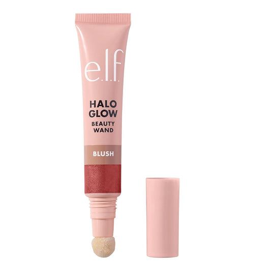 Halo Glow Blush Beauty Wand, Liquid Blush Wand for Radiant, Flushed Cheeks, Infused with Squalane, Vegan & Cruelty-Free, Rosé You Slay