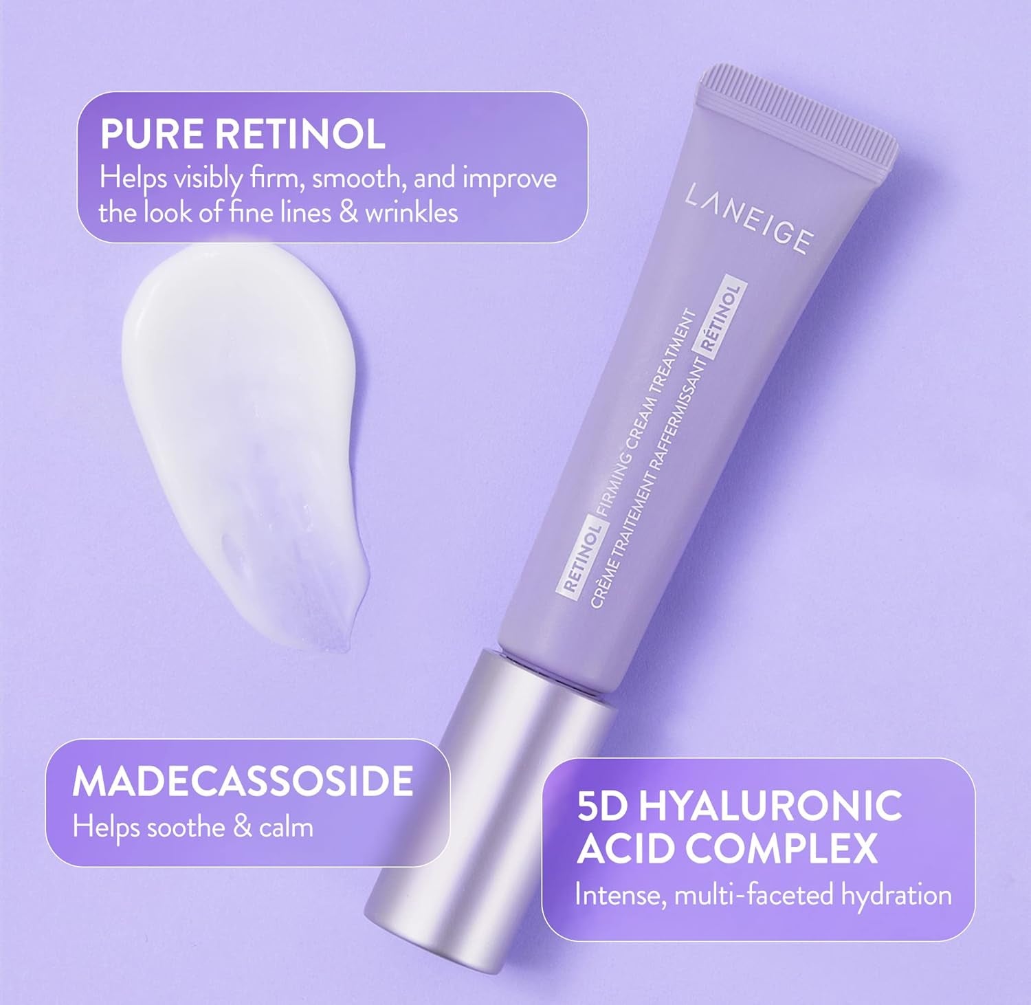 Retinol Firming Cream Treatment: Visibly Firm and Smooth the Look of Fine Lines and Wrinkles.