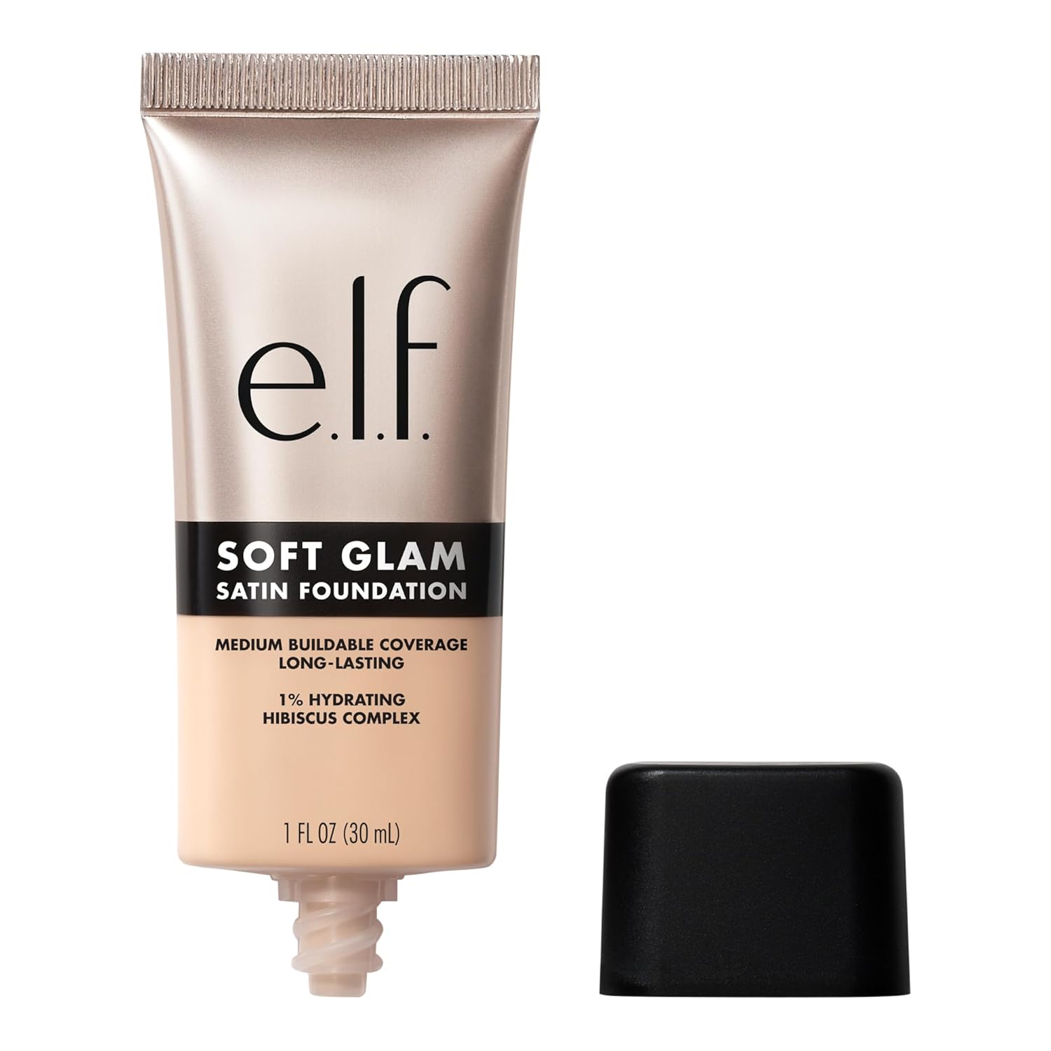 Soft Glam Foundation, Medium Coverage, Long-Lasting & Buildable Foundation for a Smooth, Satin Finish, Vegan & Cruelty-Free, 10 Fair Cool