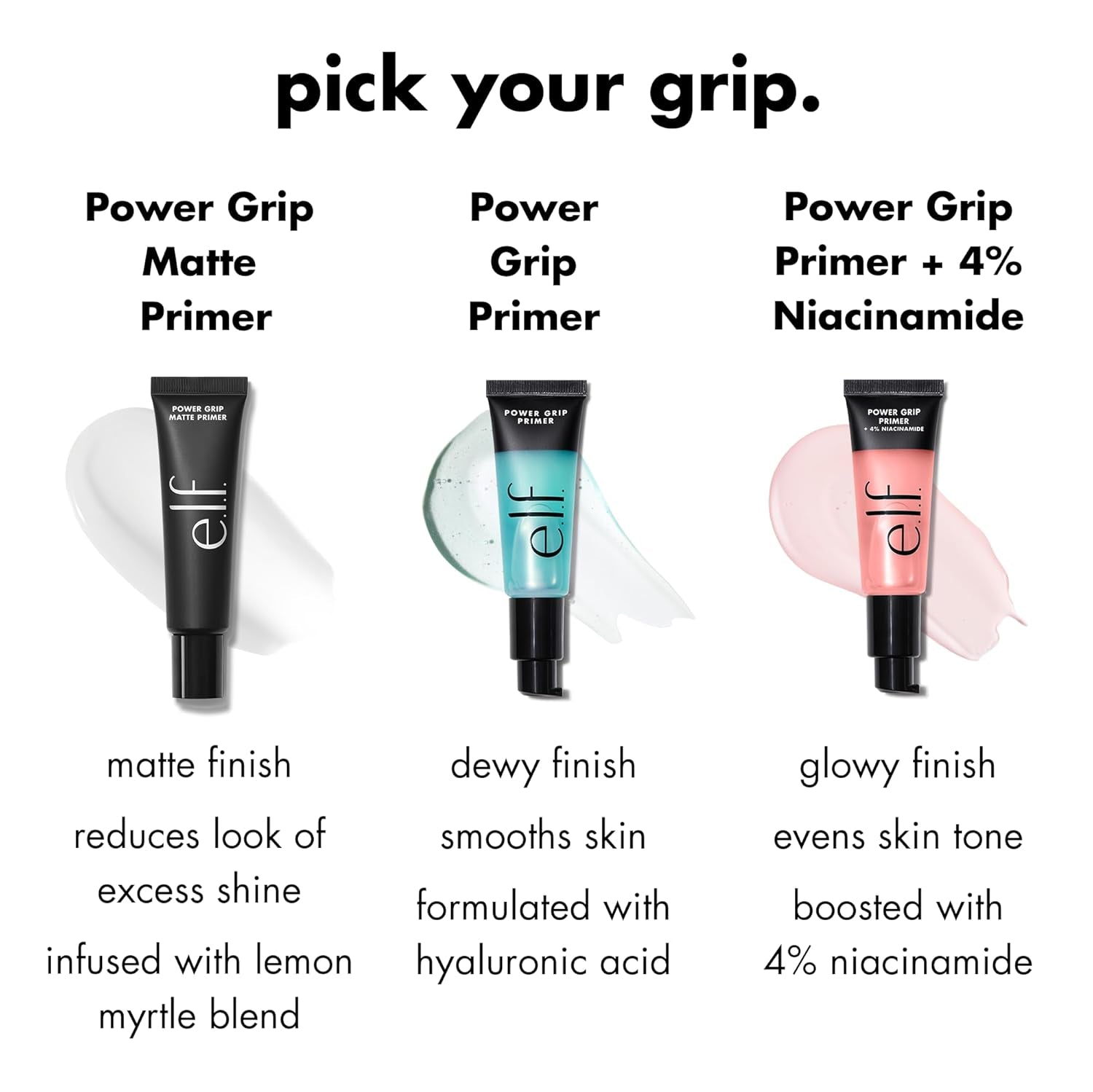 Power Grip Matte Primer, Gel-Based & Hydrating Face Primer for Smoothing Skin & Gripping Makeup, Moisturizes & Primes, Vegan & Cruelty-Free