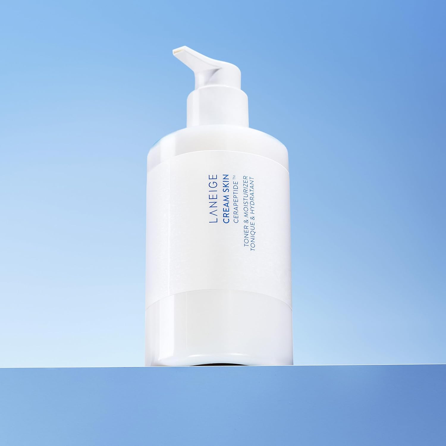 Cream Skin Refillable Toner & Moisturizer with Ceramides and Peptides: Korean Milky Toner, Amino Acid, Nourish, Hydrate, Barrier-Boosting, Visibly Firm