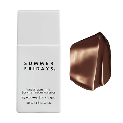 Sheer Skin Tint - Tinted Moisturizer with Hyaluronic Acid - Helps Diminish Uneven Skin Tone - Sheer to Light Coverage - Shade 5 - Medium with Warm Neutral Undertones (1 Fl Oz)