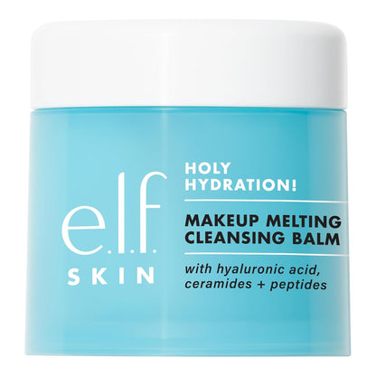 SKIN Mini Holy Hydration! Makeup Melting Cleansing Balm, Face Cleanser & Makeup Remover, Infused with Hyaluronic Acid to Hydrate Skin, 0.45 Oz