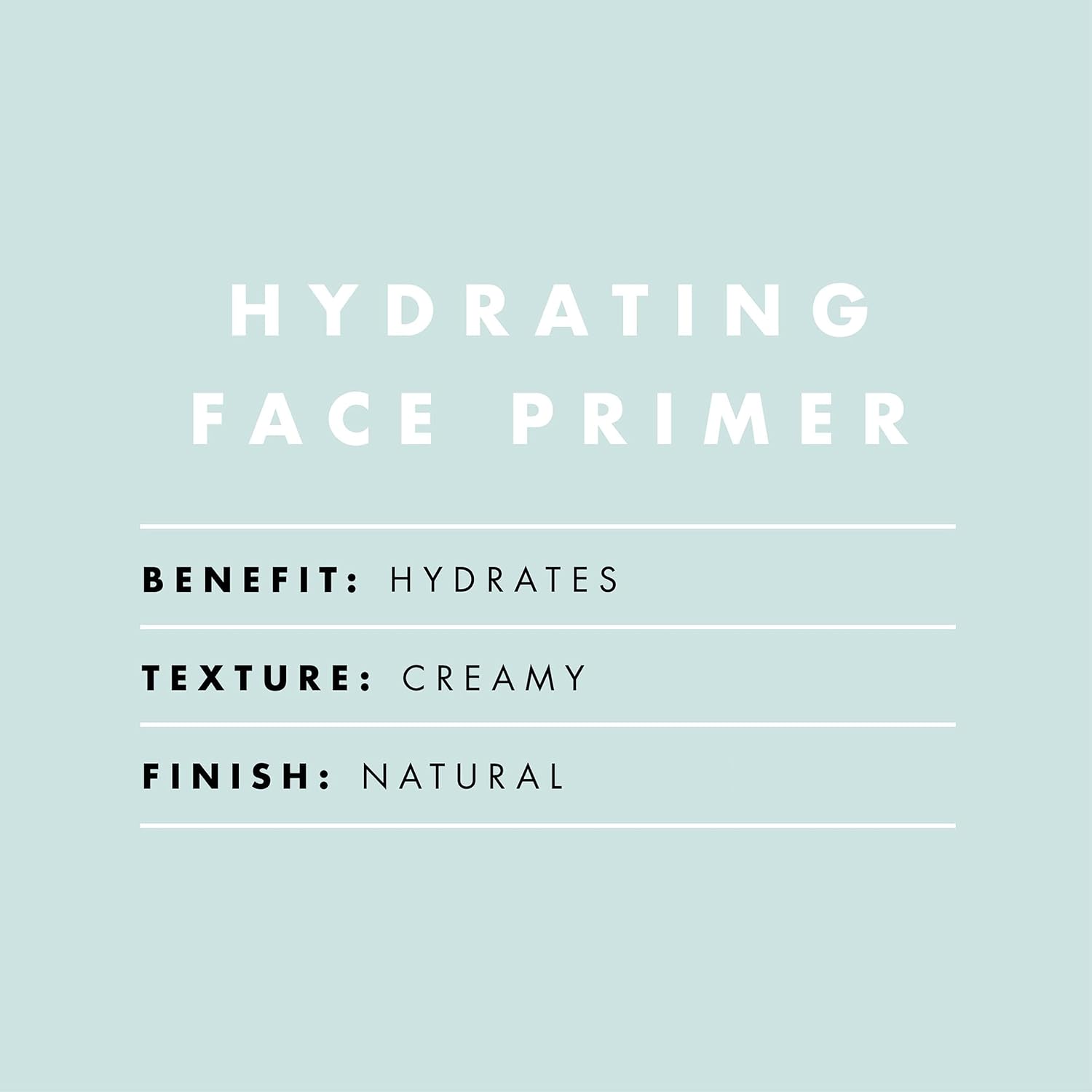 Hydrating Face Primer, Makeup Primer for Flawless, Smooth Skin & Long-Lasting Makeup, Fills in Pores & Fine Lines, Vegan & Cruelty-Free, Small