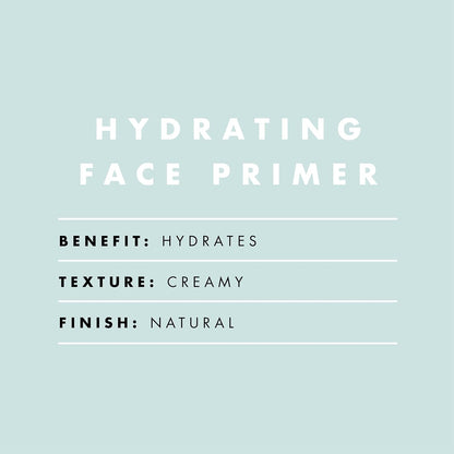 Hydrating Face Primer, Makeup Primer for Flawless, Smooth Skin & Long-Lasting Makeup, Fills in Pores & Fine Lines, Vegan & Cruelty-Free, Small