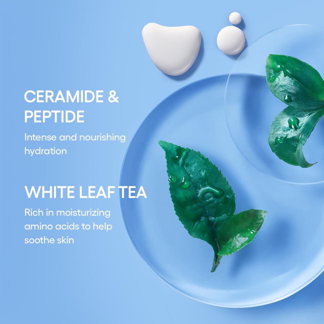 Cream Skin Refillable Toner & Moisturizer with Ceramides and Peptides: Korean Milky Toner, Amino Acid, Nourish, Hydrate, Barrier-Boosting, Visibly Firm