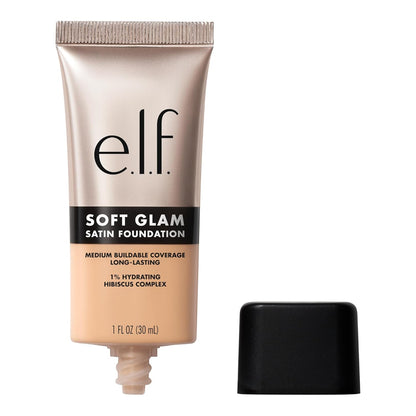 Soft Glam Foundation, Medium Coverage, Long-Lasting & Buildable Foundation for a Smooth, Satin Finish, Vegan & Cruelty-Free, 10 Fair Cool