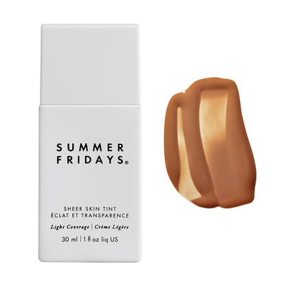 Sheer Skin Tint - Tinted Moisturizer with Hyaluronic Acid - Helps Diminish Uneven Skin Tone - Sheer to Light Coverage - Shade 5 - Medium with Warm Neutral Undertones (1 Fl Oz)