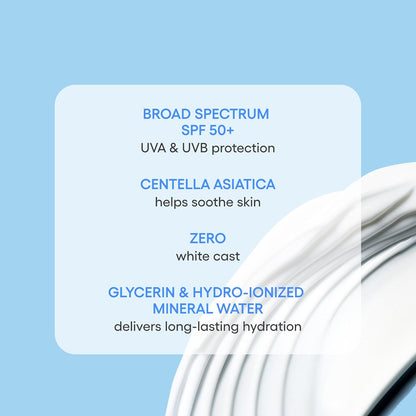 LANEIGE Hydro UV Defense Sunscreen Broad Spectrum SPF 50+: Korean Sunscreen, No White Cast, Dermatologically Tested, Hypoallergenic