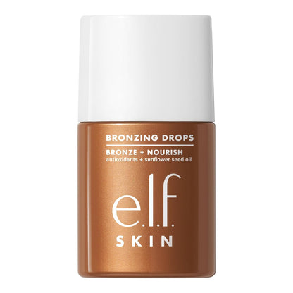 SKIN Bronzing Drops, Liquid Bronzer for Face & Skin, Creates a Sun-Kissed Glow, Infused with Vitamin E, Vegan & Cruelty-Free, Pure Gold