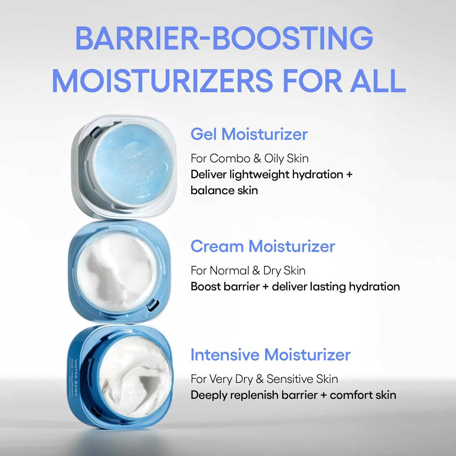 Water Bank Blue Hyaluronic Gel Moisturizer: with Mint Extract, Hypoallergenic, Dermatologist-Tested