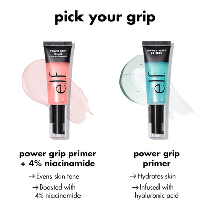 Power Grip Primer + 4% Niacinamide, Gel-Based & Hydrating Face Primer, Evens Skin & Brightens, Grips Makeup, Vegan & Cruelty-Free, 0.8 Fl Oz