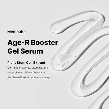 Age-R Booster Gel Serum for Skin Care Devices - Moisturizing and Nourishing Facial Serum with Plant Stem Cell Extract, Hyaluronic Acid, Collagen - Hypoallergenic Korean Skin Care