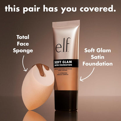 Soft Glam Foundation, Medium Coverage, Long-Lasting & Buildable Foundation for a Smooth, Satin Finish, Vegan & Cruelty-Free, 10 Fair Cool