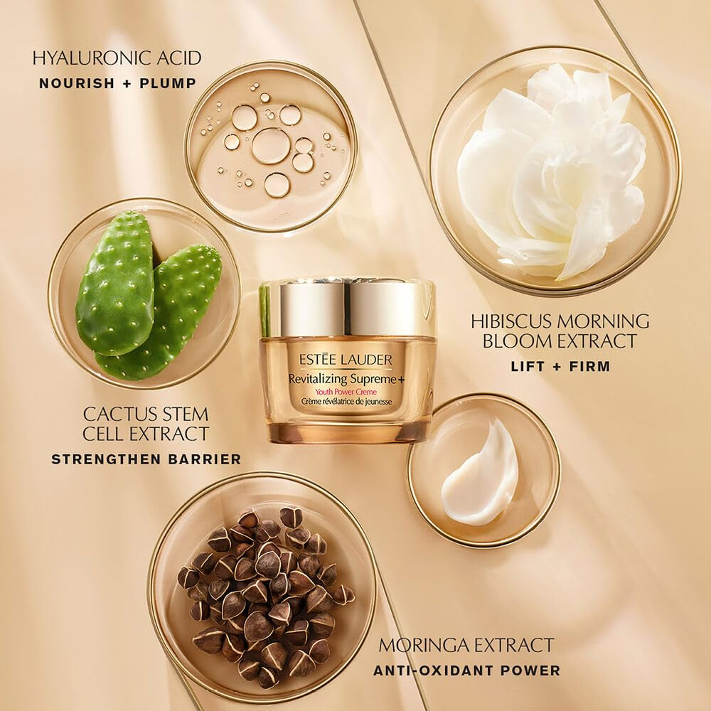 Revitalizing Supreme+ Youth Power Cream Moisturizer with Hyaluronic Acid & Peptides | Anti-Aging