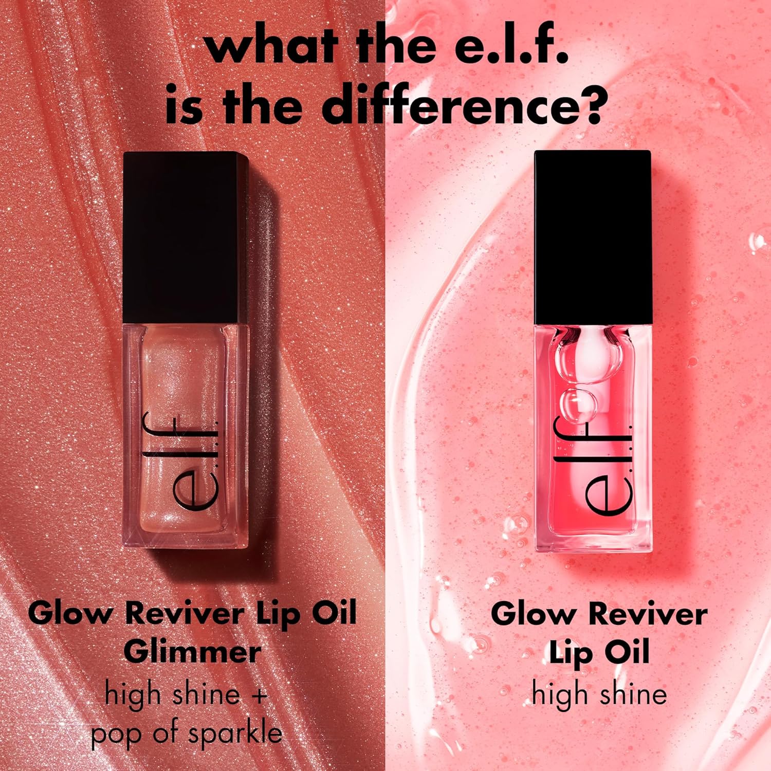 Glow Reviver Lip Oil, Nourishing and Hydrating with High-Shine Glimmer Finish & Sheer Wash of Color, Minty Scent, Non-Sticky, Vegan & Cruelty-Free, Super-Neutral