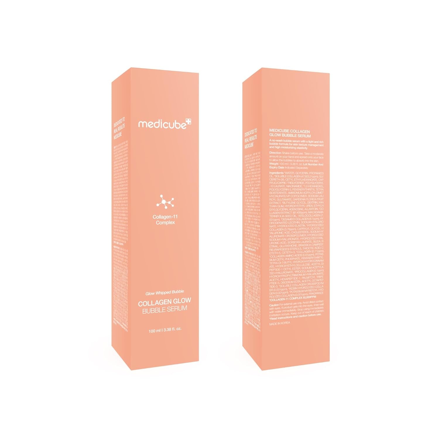 Collagen Glow Bubble Serum - Fast-Absorbing Bubble-Type Serum That Gives You 24H Glow & Lifted Look - Korean Skincare (3.38Fl.Oz.)