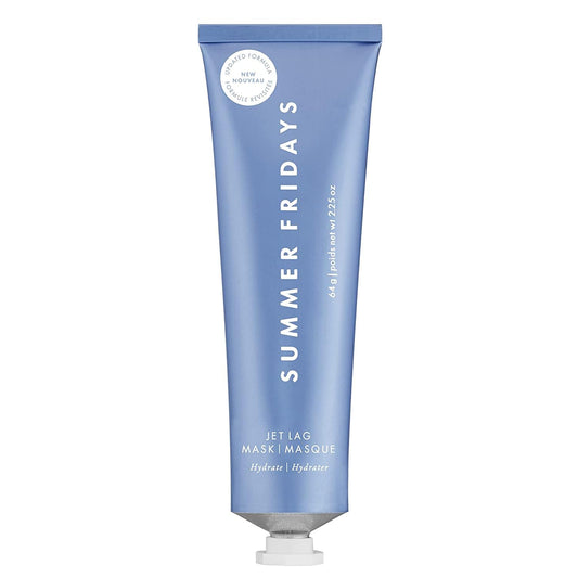 Jet Lag Mask - Hydrating Face Moisturizer + Mask - Enriched with Hyaluronic Acid, Niacinamide, Glycerin + Antioxidants Helps Nourish Skin for a Renewed + Radiant Complexion (2.25 Oz)