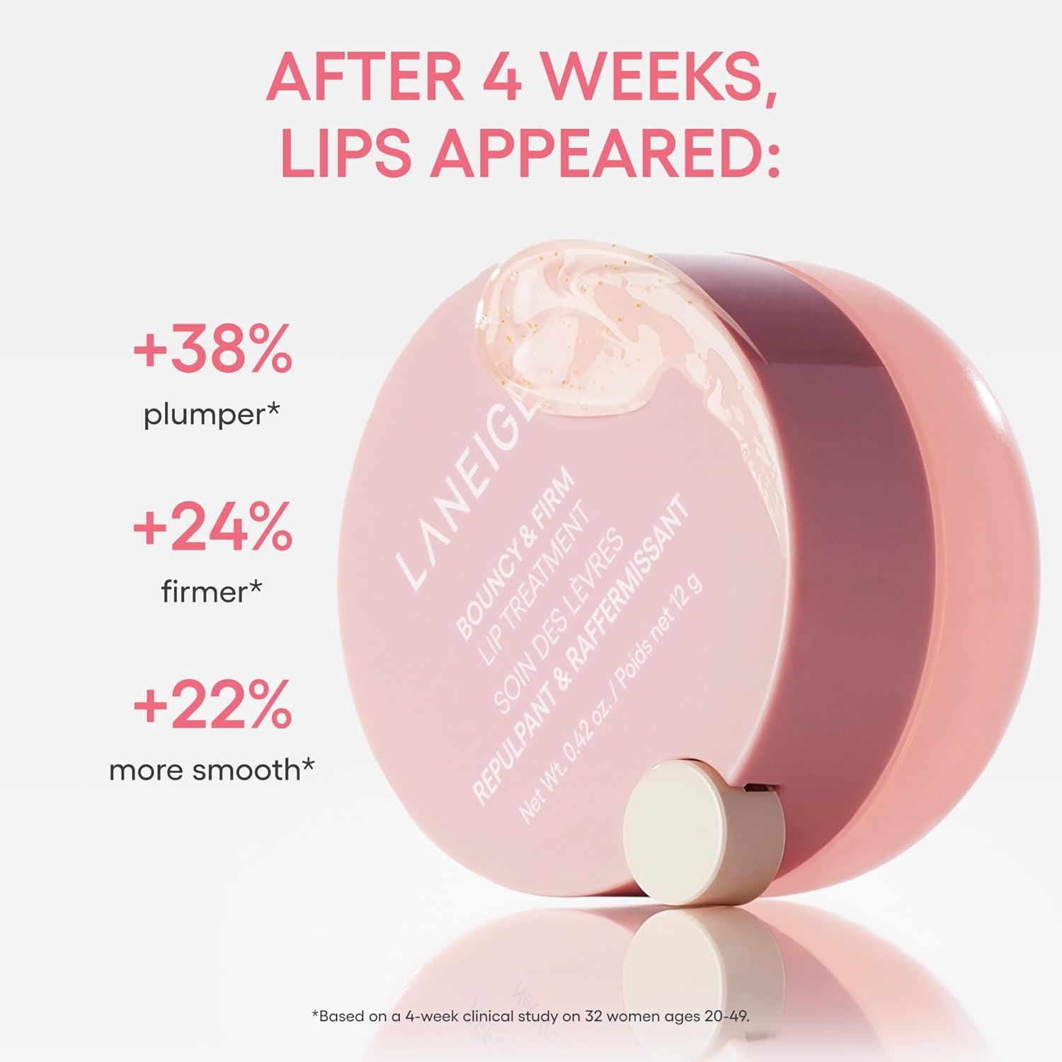 Bouncy & Firm Lip Treatment: Peony, Collagen Complex, Hydration, Visibly Firm & Plump, Ceramide Capsules, 5D Hyaluronic Acid