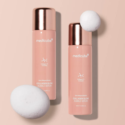 Collagen Glow Bubble Serum - Fast-Absorbing Bubble-Type Serum That Gives You 24H Glow & Lifted Look - Korean Skincare (3.38Fl.Oz.)