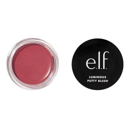 Luminous Putty Blush, Putty-To-Powder, Buildable Blush with a Subtle Shimmer Finish, Highly Pigmented & Creamy, Vegan & Cruelty-Free, Bermuda